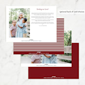 "Snapshots" - Valentine's Day Cards in Merlot by That Girl Press - Back of Card Options