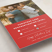 "Procrastination Expert" - Valentine's Day Cards in Poinsettia by Erica Krystek - Detail