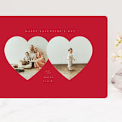 "Heart Frames" - Valentine's Day Cards in Cherry by Kanika Mathur - Front