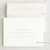 "Heart Frames" - Valentine's Day Cards in Cherry by Kanika Mathur - FREE Recipient Addressing