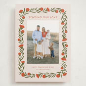 "vday wrap" - Valentine's Day Cards in Apricot by Jen Owens - Front