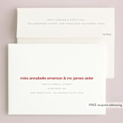 "Minimal Mod" - Valentine's Day Cards in Berry by JoAnn Jinks - FREE Recipient Addressing