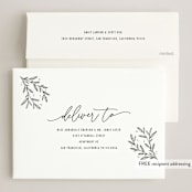 "Love Linear" - Valentine's Day Cards in Snow by Melanie Severin - FREE Recipient Addressing