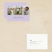 "Cinque Terre" - Valentine's Day Cards in Lavender by Deynaaz Daraei - Assembled