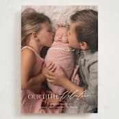 "The Little Valentine" - Valentine's Day Cards in Marshmallow by Sarah Cohn - Front
