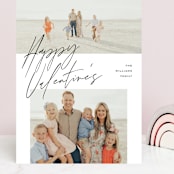 "Minimal Duo" - Valentine's Day Cards in Snow by Pixel and Hank - Front