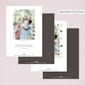 "Minimal Duo" - Valentine's Day Cards in Snow by Pixel and Hank - Back of Card Options