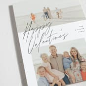 "Minimal Duo" - Valentine's Day Cards in Snow by Pixel and Hank - Detail