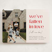 "Valentine Move" - Valentine's Day Cards in Cream by Erica Krystek - Front