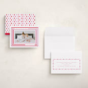 "Candy Stripes" - Valentine's Day Cards in Cherry by Kristie Kern - Assembled