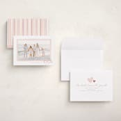 "Watercolor Frame" - Valentine's Day Cards in Rose by Wildfield Paper Co - Assembled