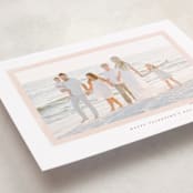 "Watercolor Frame" - Valentine's Day Cards in Rose by Wildfield Paper Co - Detail