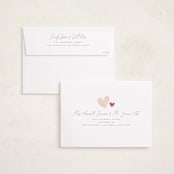 "Watercolor Frame" - Valentine's Day Cards in Rose by Wildfield Paper Co - FREE Recipient Addressing