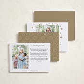 "minimal love" - Valentine's Day Cards in Brass by Lucrecia Caporale - Back of Card Options