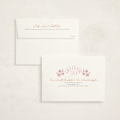 "Floral Arch" - Valentine's Day Cards in Peony by Alethea and Ruth - FREE Recipient Addressing