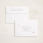 "Little Hearts" - Valentine's Day Cards in Berries by Pixel and Hank - FREE Recipient Addressing