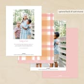 "Flowers and Love" - Valentine's Day Cards in Coral by Erin German - Back of Card Options