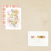 "Flowers and Love" - Valentine's Day Cards in Coral by Erin German - Assembled