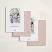 "Bordered" - Valentine's Day Cards in Blush by Kristen Knechtel - Back of Card Options