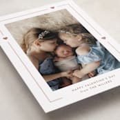 "Bordered" - Valentine's Day Cards in Blush by Kristen Knechtel - Detail