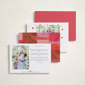 "Biggest Heart" - Valentine's Day Cards in Cherry by Pixel and Hank - Back of Card Options