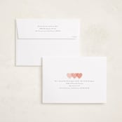 "Love Hearts" - Valentine's Day Cards in Peach by Hudson meet Rose - FREE Recipient Addressing