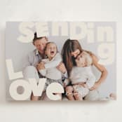 "Big Type" - Valentine's Day Cards in Cream by Baumbirdy - Front