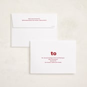 "Big Type" - Valentine's Day Cards in Cream by Baumbirdy - FREE Recipient Addressing
