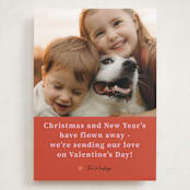 "flown away" - Valentine's Day Cards in Persimmon by Deborah Chou - Front
