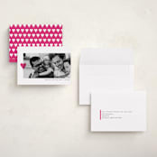 "Modern Heart" - Valentine's Day Cards in Burnt Rose by Up Up Creative - Assembled