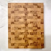 "White Ash End Grain Cutting Board" - Cutting Boards in black by Sara Butorac
