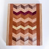 "Chevron Hardwood Cutting Board" - Cutting Boards in natural by Rachel Getz