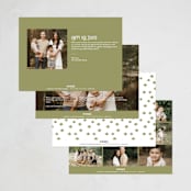"Simply Shalom" - Hanukkah Cards in Snow by Akweley Creative - Back of Card Options
