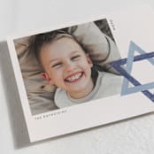 "Star of David" - Hanukkah Cards in Blue Spruce by Annie Montgomery - Detail