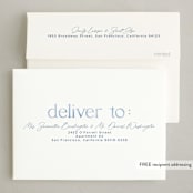 "Watercolor Shalom" - Hanukkah Cards in Sky by Vera Lim - FREE Recipient Addressing