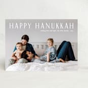 "sending love and light" - Hanukkah Cards in Snow by Liz Conley - Front
