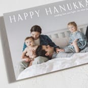 "sending love and light" - Hanukkah Cards in Snow by Liz Conley - Detail