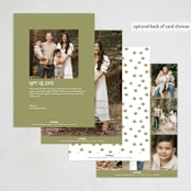 "Simply Shalom" - Hanukkah Cards in Snow by Akweley Creative - Back of Card Options
