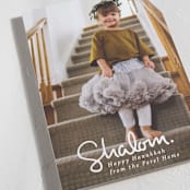 "Simply Shalom" - Hanukkah Cards in Snow by Akweley Creative - Detail
