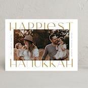 "Merriest&Bright" - Hanukkah Cards in Gingerbread by Ana de Sousa - Front
