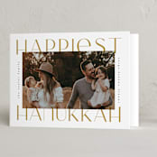 "Merriest&Bright" - Hanukkah Cards in Gingerbread by Ana de Sousa - Folded Card