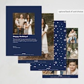 "Signature" - Hanukkah Cards in Snow by Ashley Rosenbaum - Back of Card Options