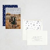 "Signature" - Hanukkah Cards in Snow by Ashley Rosenbaum - Assembled