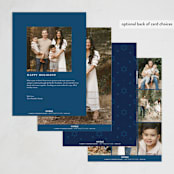 "Light & Love" - Hanukkah Cards in Snow by Ashley Rosenbaum - Back of Card Options