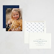"Light & Love" - Hanukkah Cards in Snow by Ashley Rosenbaum - Assembled