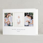 "Hanukkah" - Hanukkah Cards in Sapphire by Alexandra Cohn - Folded Card