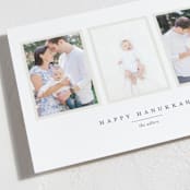 "Hanukkah" - Hanukkah Cards in Sapphire by Alexandra Cohn - Detail