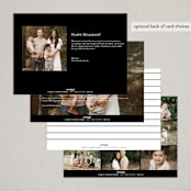 "Scripted Hanukkah" - Hanukkah Cards in Snow by Liz Conley - Back of Card Options