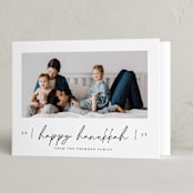 "Scripted Hanukkah" - Hanukkah Cards in Snow by Liz Conley - Folded Card
