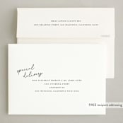 "Scripted Hanukkah" - Hanukkah Cards in Snow by Liz Conley - FREE Recipient Addressing